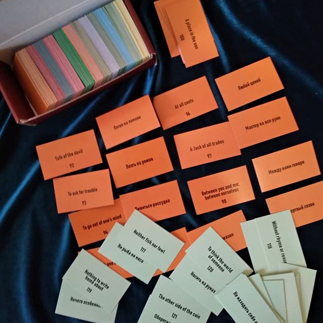 Игра новаянастольнаяEnglish Idioms game