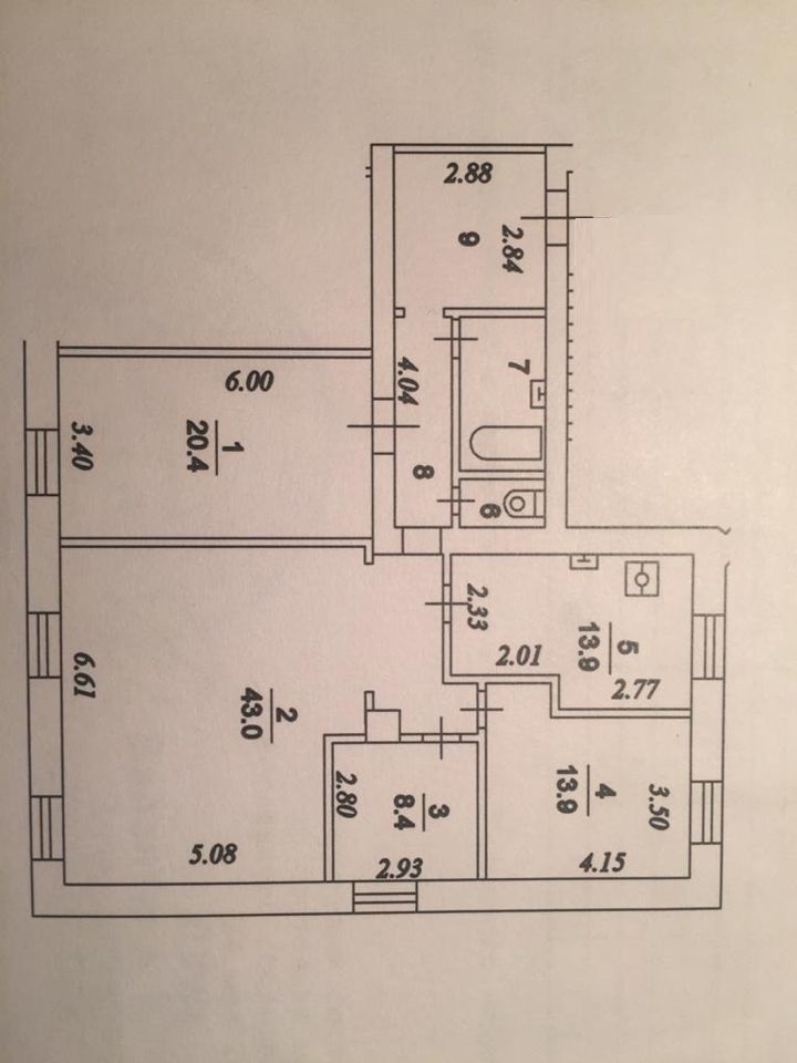 Продается 4-комн. квартира, все комнаты изолированные.