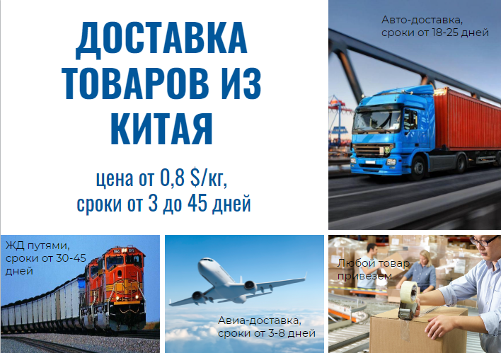 Доставка товаров из Китая