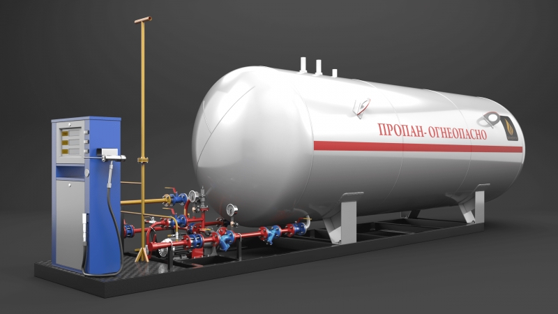 Автогазозаправочная станция модульная АГЗС-М БНГ 12-1-1