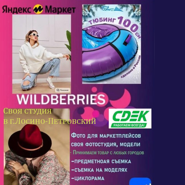 Фото видео контент для маркетплейсов, ифнографика