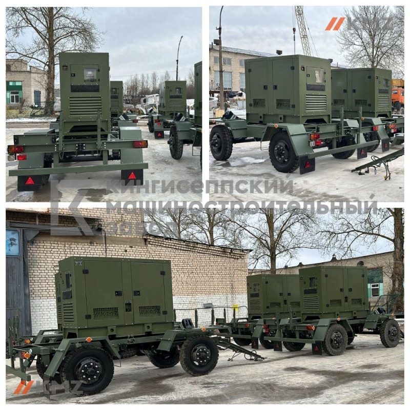 Автономные дизель-генераторы 60 кВт на 2-х осном прицепе от отечественного произ