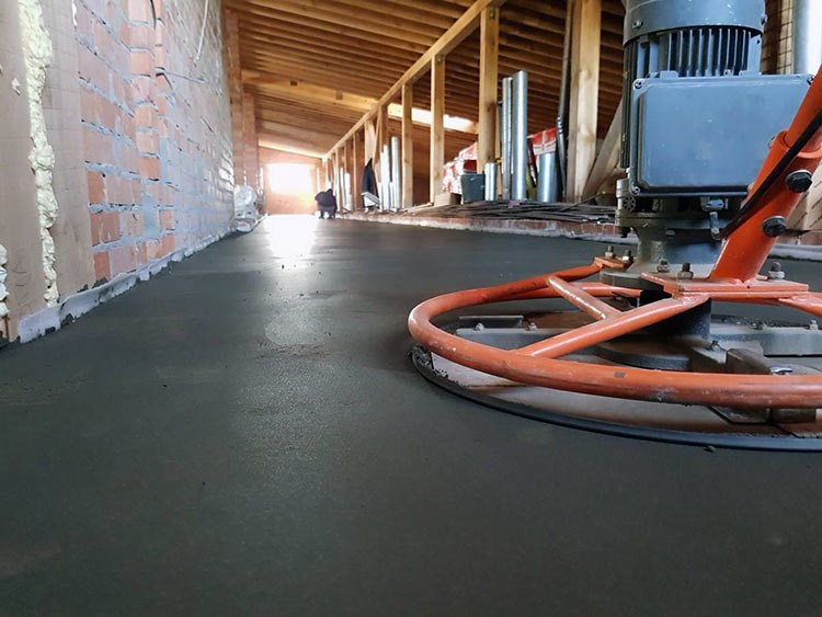 Полусухая стяжка пола под ключ