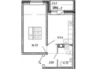 1-к квартира, 38 м2, 1012 эт.